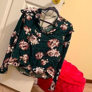 Green blouse